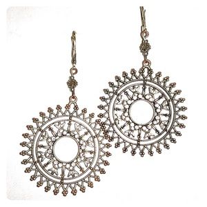Boho Filigree Medallion Earrings